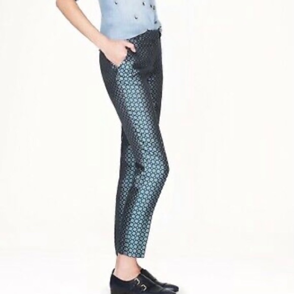 J. Crew | Jade Cafe Capri Foulard Silk Pants c2 1481